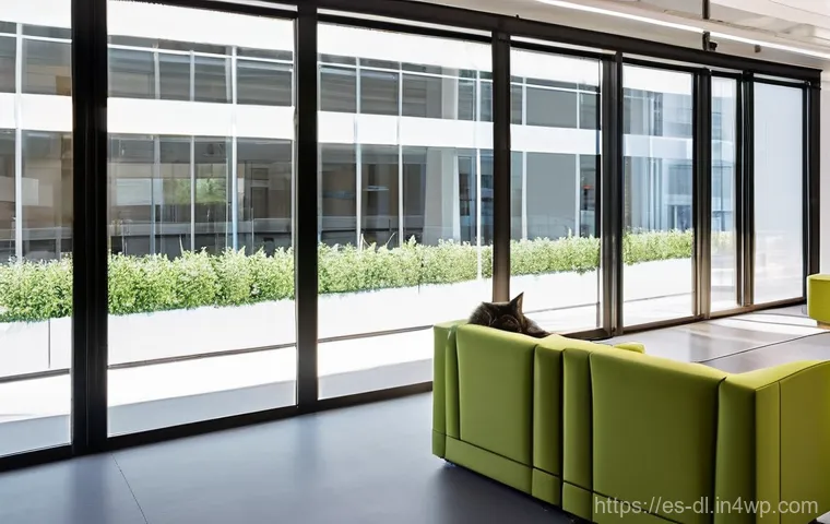 동물 친화적인 기업 건물 설계 전략 - **Prompt:** A vibrant, modern open-plan office interior in a bustling city like Madrid, designed wit...